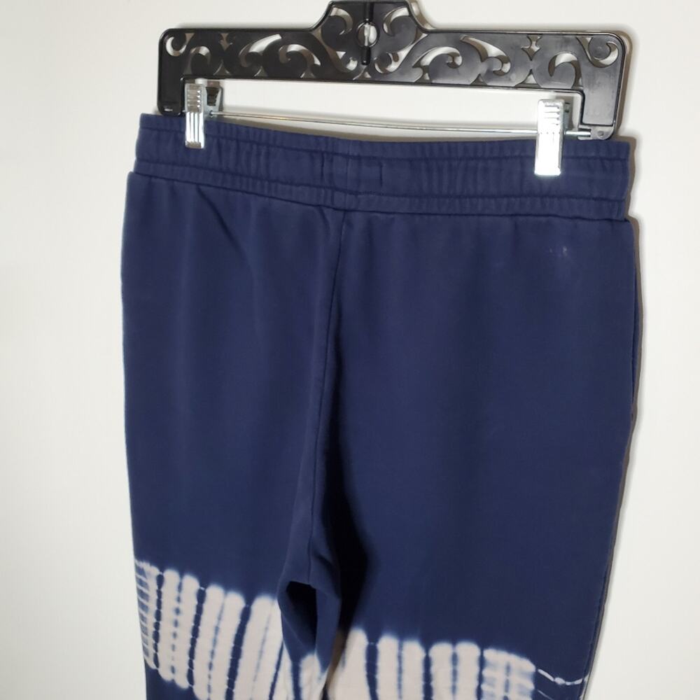 Madewell Cotton Tie-Dye retro blue & white drawstring sweatpants Size Medium - Picture 7 of 11